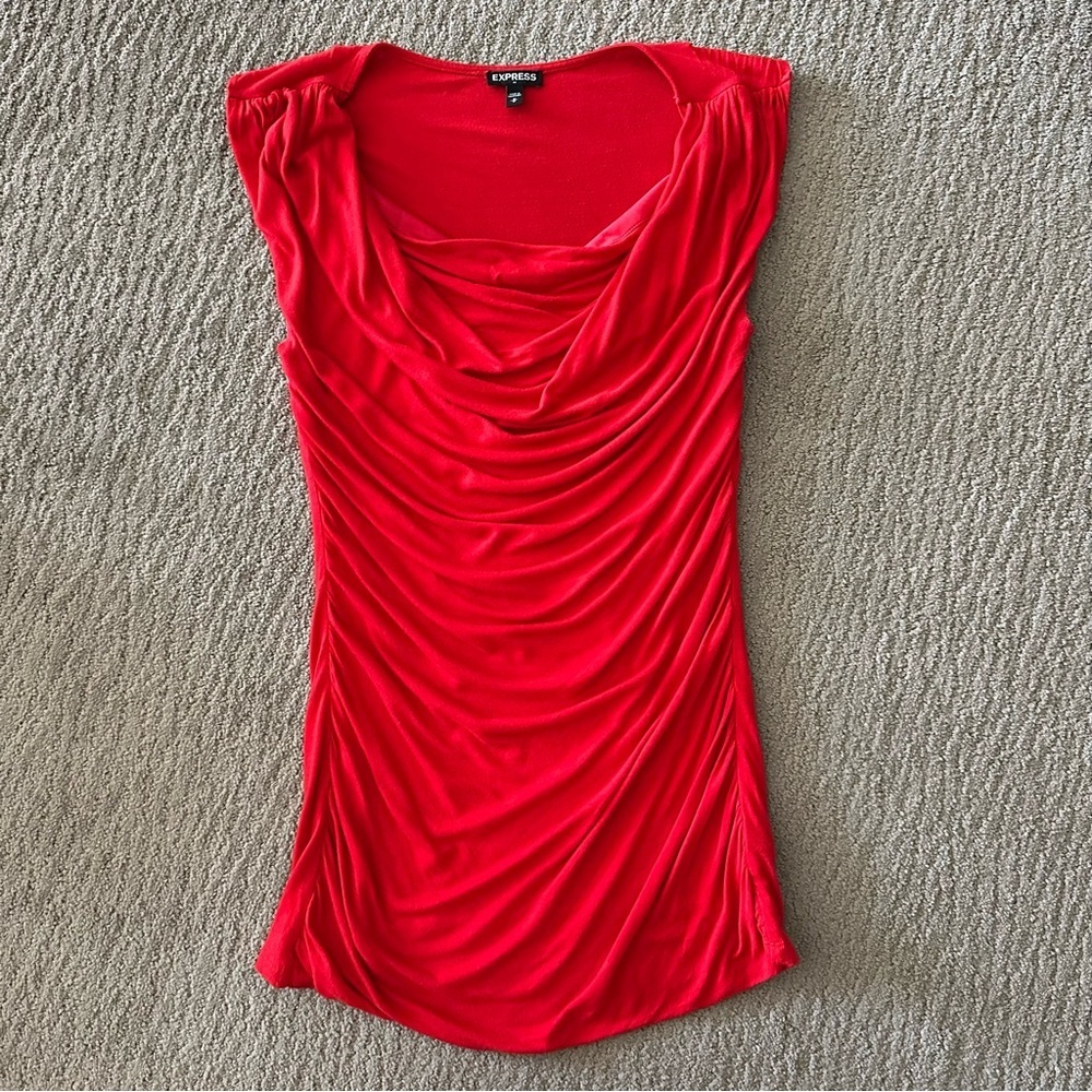 Express Sleeveless Drape Top